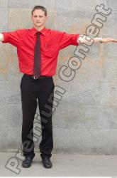 Whole Body Man T poses White Formal Slim